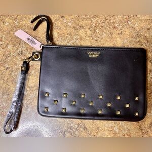 Victoria's Secret Black Studded Wristlet